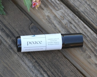 peace essential oil roller, aromatherapy, essential oil perfume, gift for her, natural perfume, wellness gift, stress relief, peace roll-on