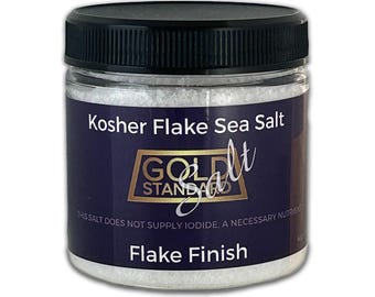Kosher Flake Sea Salt • 4oz Jar • Gourmet Finishing Salt • Professional Culinary Grade • Hand Harvested • Kosher Certified