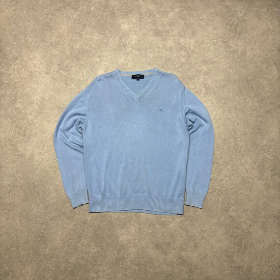Blue burberry sweater sale