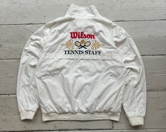 90's Vintage Wilson White Tennis Jacket (M)