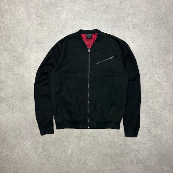 Vintage Oakley Black Search Destroy Bomber Jacket L Etsy