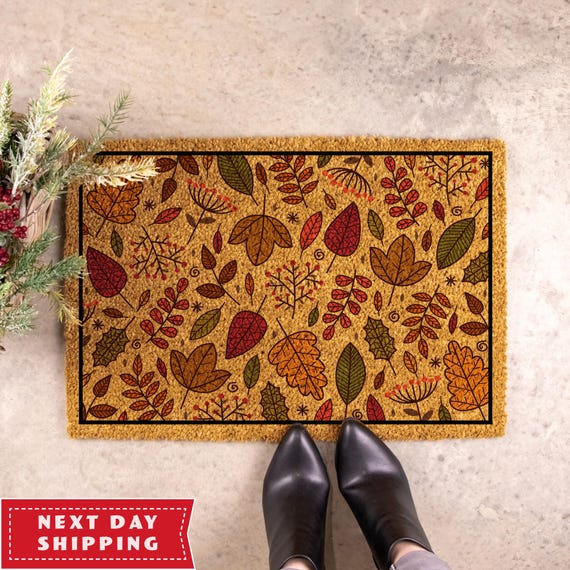Fall Doormat, Fall Welcome Mat, Home Doormat, Fall Decor, Outdoor Mat, Front Door Mat, Home Gift, Fall Season, Housewarming Gift, Autumn Mat