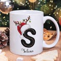 Holiday Name Mug, Winter Name Mug, Custom Initial Mug, Christmas Gift, Christmas Mug, Personalized Name Mug, Personalized Gift, Coffee Mugs