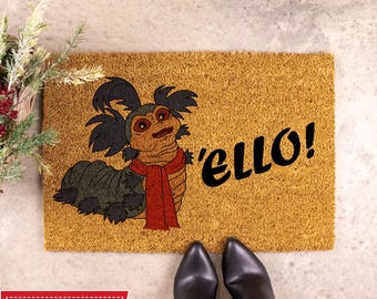 Ello Worm Doormat, Coir Doormat, Welcome Mat, Movie Lover Gifts, Outdoor Doormat, Front Door Mat, Porch Decor, Colorful Doormat, Home Gift