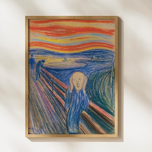 The Scream by Edvard Munch, The Scream Art Print, Modern Art Print, Living Room Decor, Abstract Art, Housewarming Gift, Munch Art Print