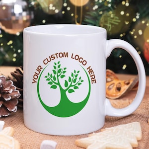 Custom Logo Mug, Personalized Logo Mug, Company Mug, Business Mug, Custom Photo Mug, Company Logo Gifts, Picture Mug, Your Own Logo Mug