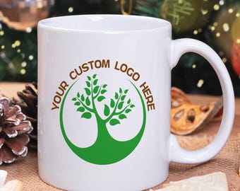 Custom Logo Mug, Personalized Logo Mug, Company Mug, Business Mug, Custom Photo Mug, Company Logo Gifts, Picture Mug, Your Own Logo Mug