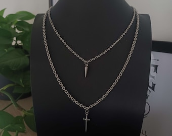 Collier long double épaisseur « Rogue » Bijoux en argent