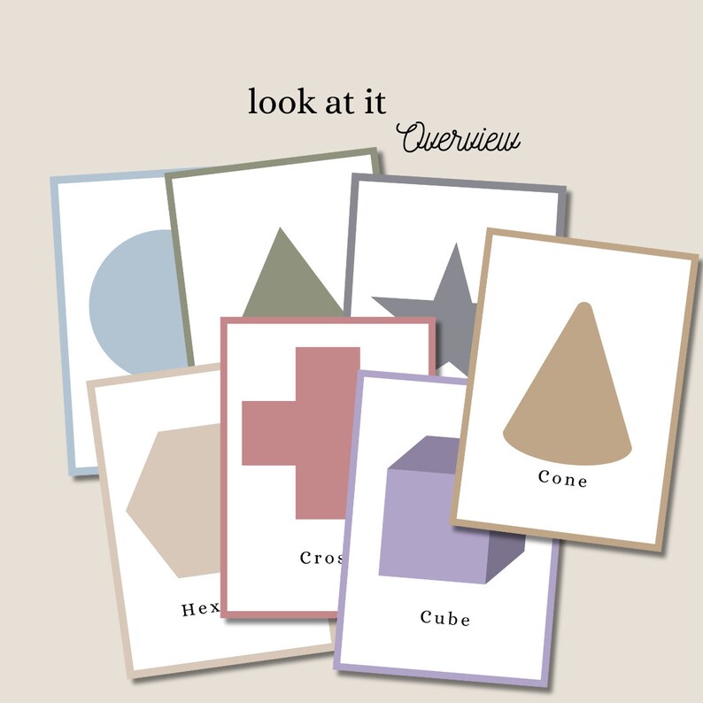 A7 Shape Flash Cards, Cards, Learning Shapes, School, Children, Playful ...