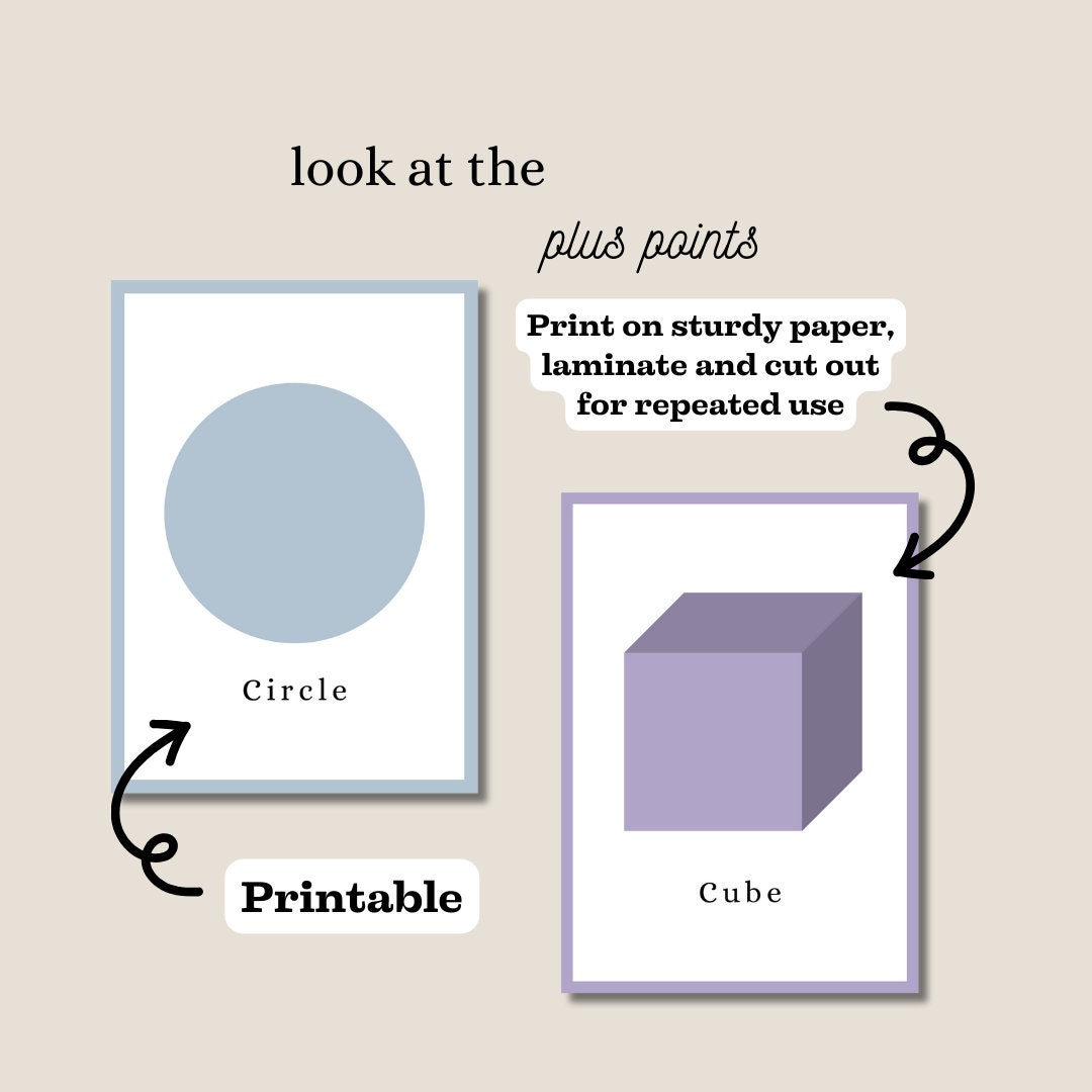 A7 Shape Flash Cards, Cards, Learning Shapes, School, Children, Playful ...