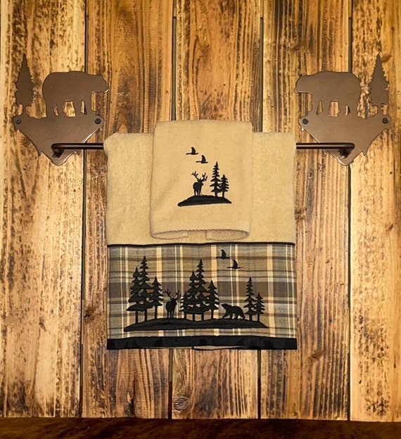 Bear towel bar sale