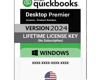 QuickBooks Desktop Premier 2024 For windows – lifetime license, not a Subscription