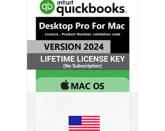 QuickBooks Desktop Pro PLUS 2024 For mac – lifetime license, not a Subscription