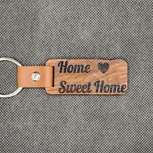 Houten sleutelhanger