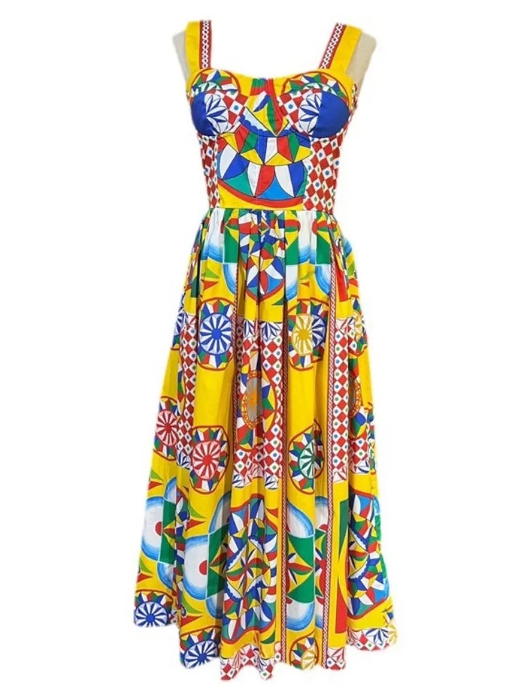 Black Floral Dress in Italian Cotton – Elegant Summer Dress