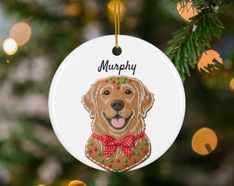 Custom Pet Ornament, Personalized Dog Ornament, Dog Remembrance Gift, Custom Dog Ornament for Christmas