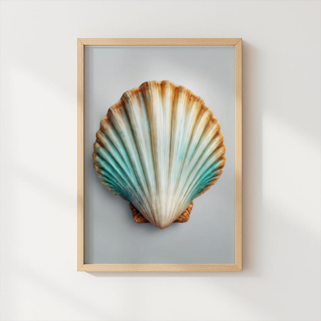 Seashell Wall Art Print: Coastal Beach Home Decor (20x30) - Etsy