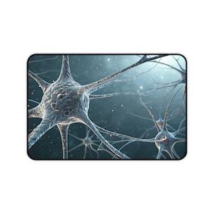Neurons Desk Mat: Science & Gamer Workspace Decor