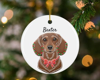 Custom Pet Ornament, Personalized Dog Ornament, Dog Remembrance Gift, Custom Dog Ornament for Christmas