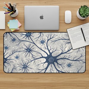 Neural Network Desk Mat: Science & Biology Illustration