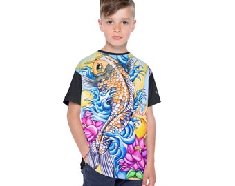 Koi vis jersey T-shirt voor kinderen