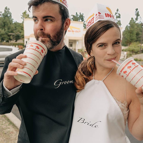 Bride and Groom Bibs | Couples Wedding Bibs