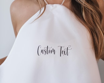 Custom Bride Bib: Pearl Necklace, Bridal Shower Gift