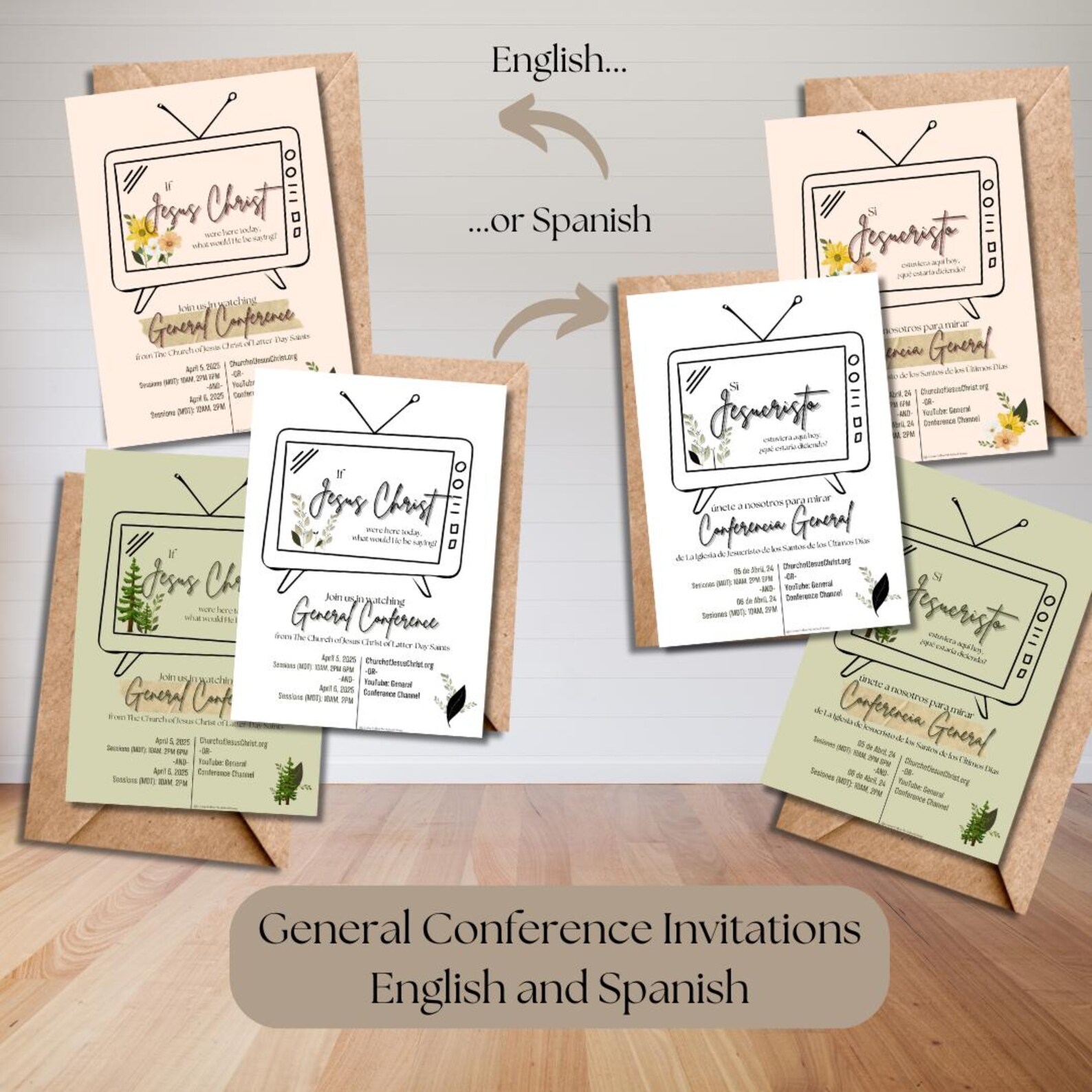 General Conference Packet, English & Spanish, Banner, Game, Bookmark ...