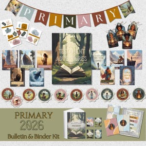2026 Primary Old Testament Bulletin and Binder Kit, LDS