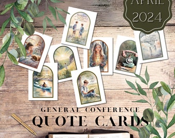 General Conference Quote Cards, April 2024