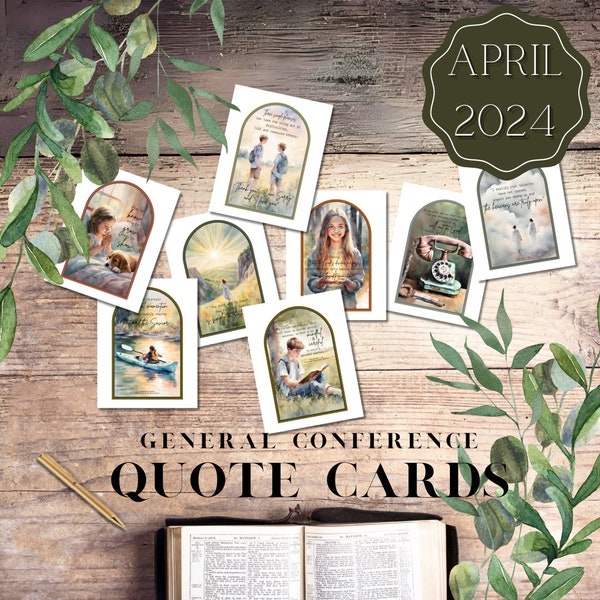 General Conference Quote Cards, April 2024