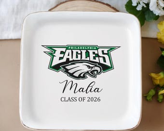 Custom University Ring Dish, Personalized Gift, Custom Jewelry Dish, Gift for Friend, Graduation Gift, College Ring Dish, Class of 2026
