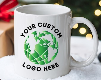 Custom Logo  Mug, Ceramic Coffee Mug, Logo Mug, Custom Photo Mug, Business Logo Mug, New Business Gift, Custom Coffee Mug, Personalized Gift