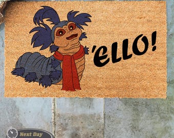 Ello Welcome Doormat, Ello Worm Decor, Outdoor Doormat, Porch Decor, Front Door Mat, Outdoor Decor, Porch Decor, Home Doormat, Home Gift