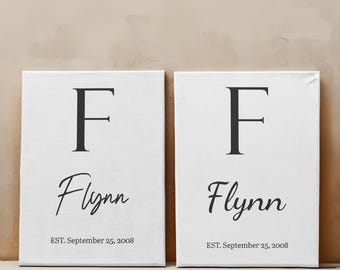 Custom Name Print, Wall Art Living Room, Personalized Gift, Canvas Wall Art, Custom Canvas Print, Living Room Decor, Personalized Canvas