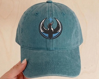 Embroidered Minnesota Rebel Baseball Cap, MN State Bird Loon Hat, Embroidery Resistance Hat, Political Dad Hat, Vintage Protest Hat