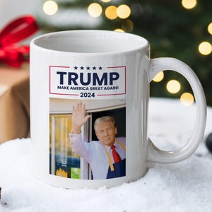 Make America Great Again Donald Trump Mug, USA Mug, Donald Trump Mug, Ceramic Coffee Mug, Hot Cocoa Mug, Trump Xmas Gift, Election 2024