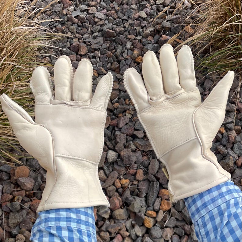 Leather Work Gloves Military Surplus image 2