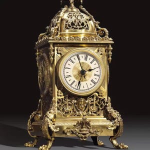 Inserto de reloj de cuarzo de 70 mm, números romanos, borde dorado – Pieza de repuesto