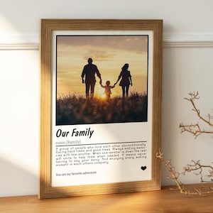 Photo Gifts Family Print, Personalized Gift, Photo Family Print, Gift For Mom, Gift For Dad, Couples Gift, Anniversary Gift, Custom Photo