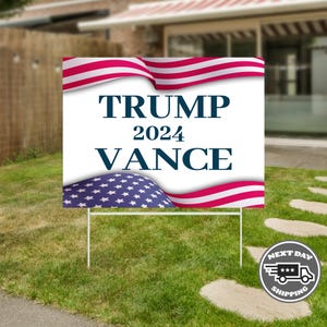 Trump 2024 Vance Yard Sign, Donald Trump, Maga Sign, Trump 2024 Sign, Election Yard Sign, Political Lawn Sign, Yard Sign, Republican Sign