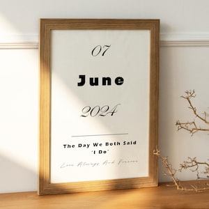 Our Special Date Print, Anniversary Gift, Wedding Date Gift, Gift for Couple, Wedding Gift, Engagement Print, Printable Wall Art, Wall Decor