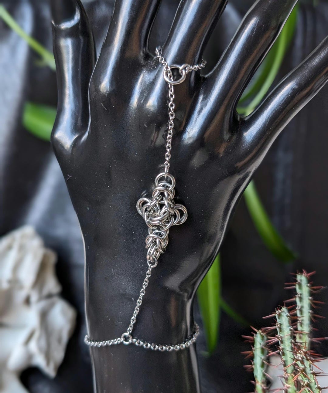 Small Chainmail Cross Hand Jewelry - Etsy