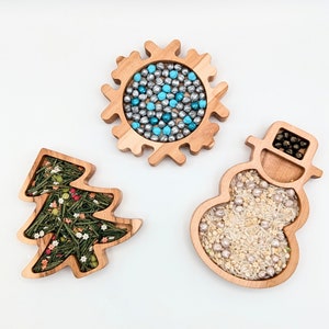 Sensory play tray, winter trays, mini snowflake snowman tree, holiday sensory bin, winter sensory play, winter sensory bin, flisat sensory