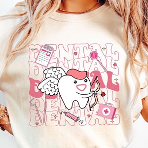 Dental Valentine&#39;s Day T-shirt, Dental Hygienist Sweatshirt, Dental Assistant Tee, Dental Squad Valentines, Gift For Dental Assistant