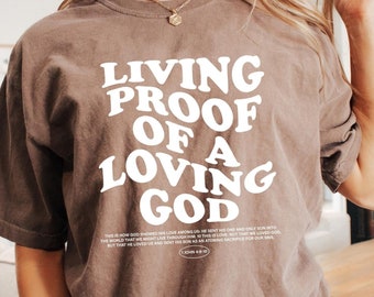 Ästhetisches christliches Hemd für Männer, christliche Glaubenskleidung, braunes Jesus-T-Shirt, christliche Straßenkleidung, Kleidung Bibel-Vers-Sweatshirts