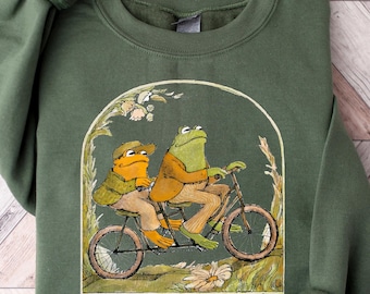 Frog And Toad Sweatshirt, Classic Book Sweater, Cottagecore Aesthetic Shirt, Book Lover Gift, Funny Graphic Tee, Sarcastic Frog Tshirt