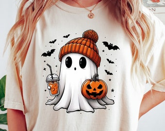 Cute Ghost Shirt, Halloween Ghost Coffee Shirt, Bougie Ghost Shirt, Halloween Gifts, Halloween Crewneck, Ghost Sweatshirt, Halloween Sweater