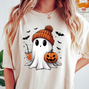 Cute Ghost Shirt, Halloween Ghost Coffee Shirt, Bougie Ghost Shirt, Halloween Gifts, Halloween Crewneck, Ghost Sweatshirt, Halloween Sweater