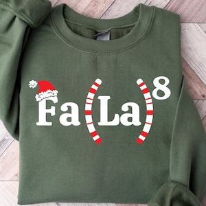 Julmattelärartröja, matte Fa La La-tröja, roliga mattelärarjulströjor, mattelärargåva till jul, jullärartröja